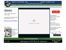 Tablet Screenshot of earth-services.com